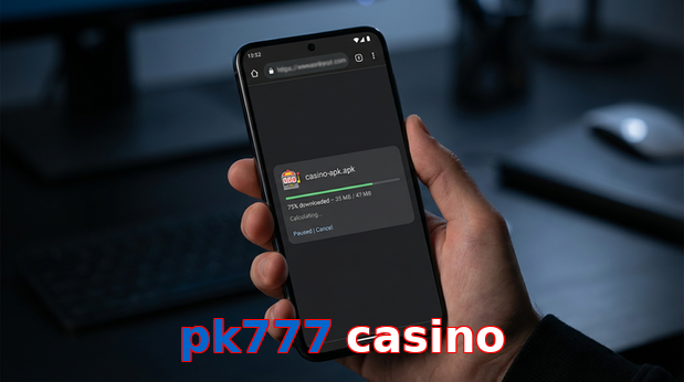 Main screen of Pk777 Casino apk page for PK players